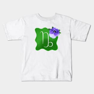 Capricorn Zodiac Sign December January Birthday Horoscope Kids T-Shirt